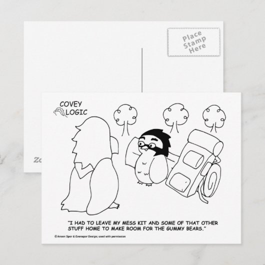 Covey Logic Gummy Beren Briefkaart (Voorkant / Achterkant)