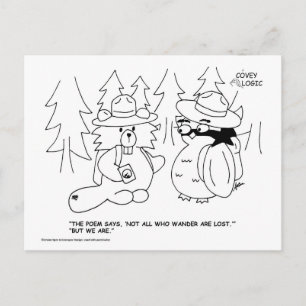 Covey Logic "Lost"-Briefkaart Briefkaart