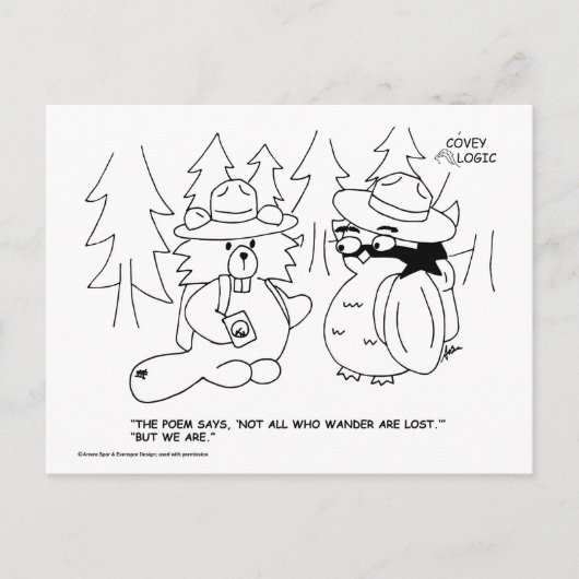 Covey Logic "Lost"-Briefkaart Briefkaart (Voorkant)