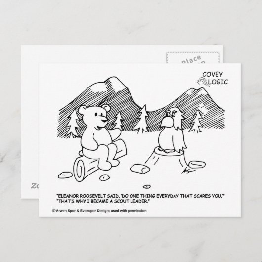 Covey Logic Scout Leader Briefkaart (Voorkant / Achterkant)