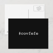 #covfefe covfefe Trump Text Meme President Briefkaart (Voorkant / Achterkant)