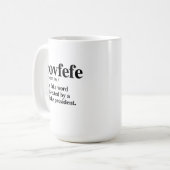 Covfefe Definition - Een nepwoord Koffiemok (Voorkant links)