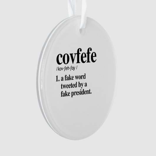 Covfefe Definition - Een nepwoord Ornament (voorkant)