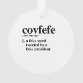 Covfefe Definition - Een nepwoord Ornament (achterkant)
