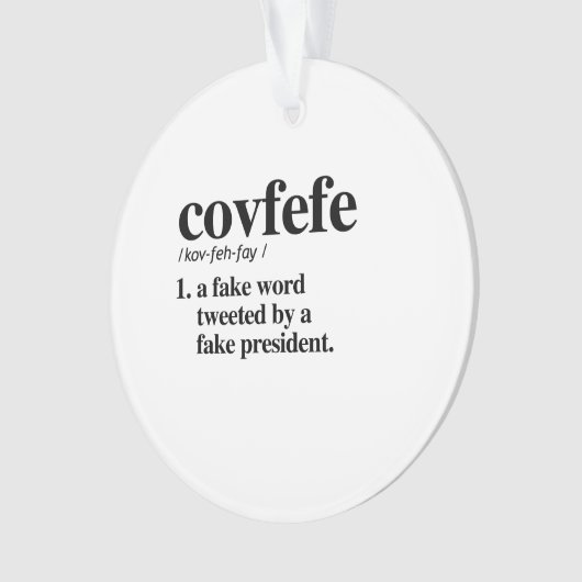 Covfefe Definition - Een nepwoord Ornament (voorkant)