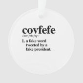 Covfefe Definition - Een nepwoord Ornament (voorkant)