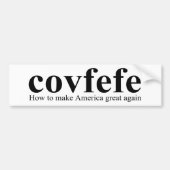 Covfefe Definition Trump Bumpersticker (Voorkant)