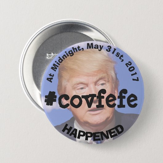 #covfefe Donald Trump's Tweet Button (Voorkant /achterkant)