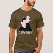 Covfefe facepalm zwart aanpasbaar t-shirt (Voorkant)