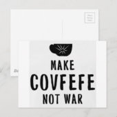 covfefe geen oorlog briefkaart (Voorkant / Achterkant)