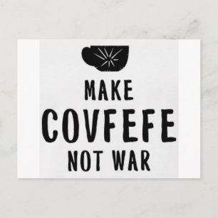 covfefe geen oorlog briefkaart