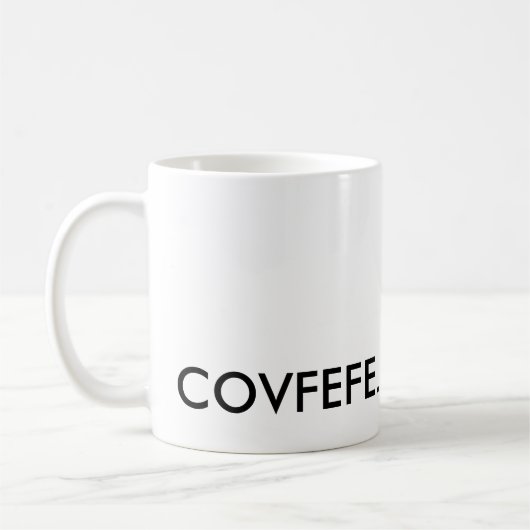Covfefe. Koffiemok (Links)