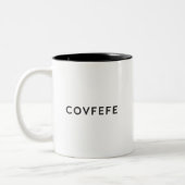 Covfefe-Mok Tweekleurige Koffiemok (Links)