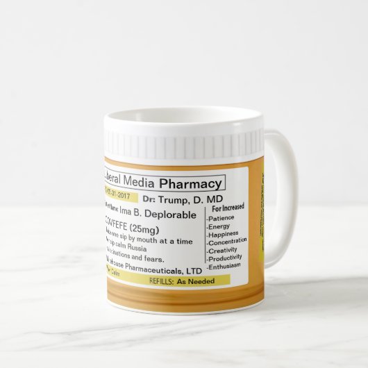 Covfefe Mok Voorschrift RX (Voorkant rechts)