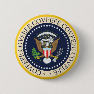 COVFEFE PRESIDENTIËLE SEAL RONDE BUTTON 5,7 CM