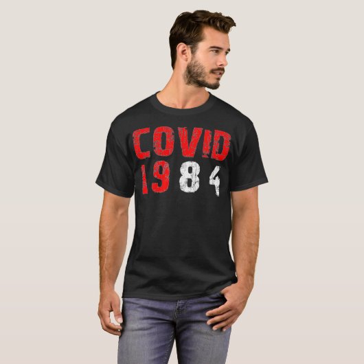 Covid1984 T-shirt (Voorkant volledig)