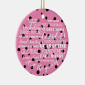 covid19 2020 het jaar van de isolatie van gezichtm keramisch ornament (Rechts)