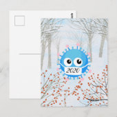 Covid19 2020 Virus Kerstdecoratie Briefkaart (Voorkant / Achterkant)