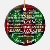 covid19 2021 het jaar van de vaccinatie van de thu keramisch ornament (Achterkant)