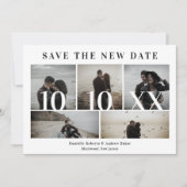 Covid19 Black Trendy New Date 5 Photos Wedding (Voorkant)