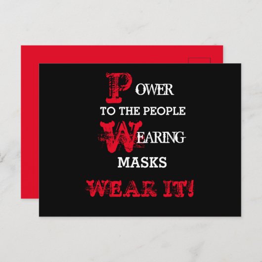 COVID19-BRIEFKAART BRIEFKAART (Voorkant / Achterkant)