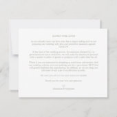 Covid19 Details Sophisticated Lilac Chic Wreath Notitiekaartje (Achterkant)