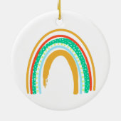 covid19 onmisbare arbeider dank je elf regenboog keramisch ornament (Achterkant)