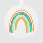 covid19 onmisbare arbeider dank je elf regenboog ornament (achterkant)