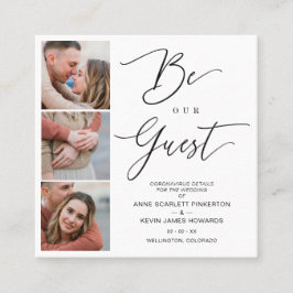 Covid19 Trendy Be our Guest Chic Romantic 3 Photos Vierkante Visitekaartje
