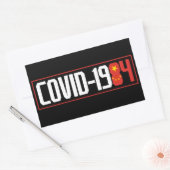 COVID-1984 RECHTHOEKIGE STICKER (Envelop)