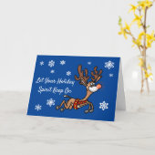 COVID-19-aanmoedigingskerstfeest-Wenskaart Kaart (Gele Bloem)