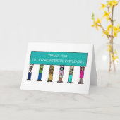 Covid 19 Bedankt aan medewerkers Kaart (Gele Bloem)