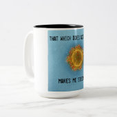 Covid-19 Coffee-Mok. 15 oz. Zwart-wit. Tweekleurige Koffiemok (Voorkant links)