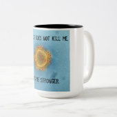 Covid-19 Coffee-Mok. 15 oz. Zwart-wit. Tweekleurige Koffiemok (Voorkant rechts)