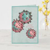 Covid 19 Corona-virus | Goed werk | Aanmoediging C Kaart (Gele Bloem)