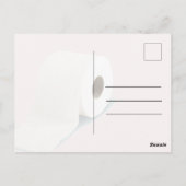 Covid-19 Corona Virus Toilet Paper roze Briefkaart (Achterkant)