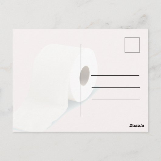 Covid-19 Corona Virus Toilet Paper roze Briefkaart (Achterkant)