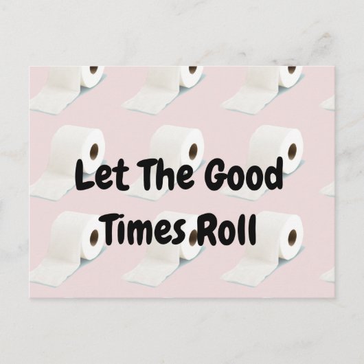 Covid-19 Corona Virus Toilet Paper roze Briefkaart (Voorkant)