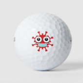Covid 19 Coronavirus Golfballen (Voorkant)