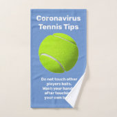 Covid-19 Coronavirus Tennis Tips Handdoek (Handdoek)