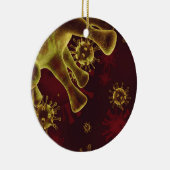 Covid-19 Coronavirus verspreidt zich als medisch Keramisch Ornament (Rechts)