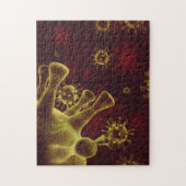 Covid-19 Coronavirus verspreidt zich als medisch Legpuzzel (Verticaal)