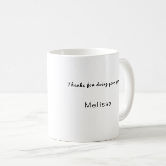 COVID 19 Dank u Mok met Manuscript, Douane (Voorkant rechts)