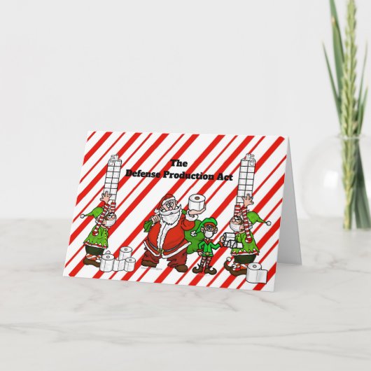 COVID-19 Defense Production Act Kerstkaart Kaart (Voorkant)