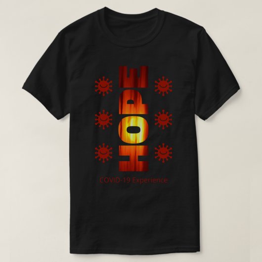 COVID-19-ervaring - Hope Sunset, Virussen glimlach T-shirt (Design voorkant)