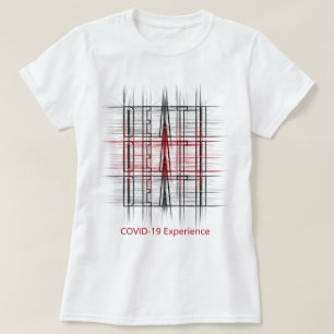 COVID-19 Experience, Death, Pandemic, Red & Black T-shirt