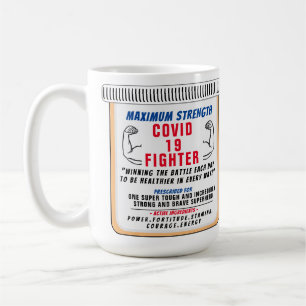 Covid 19 Fighter Inspirerend koffie Mok