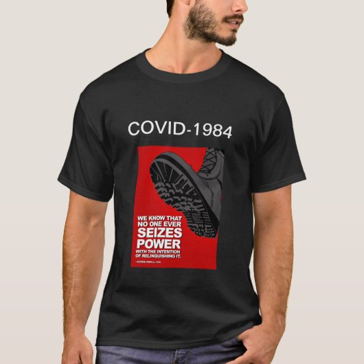 COVID-19 gaat over CONTROLE T-shirt (Voorkant)