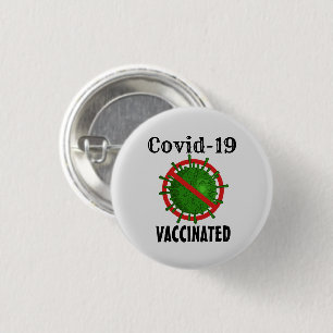 CoVid-19 gevaccineerde Button