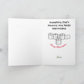 COVID-19 Grappige WC-papier Cadeau Kerstkaart Kaart (Binnen)